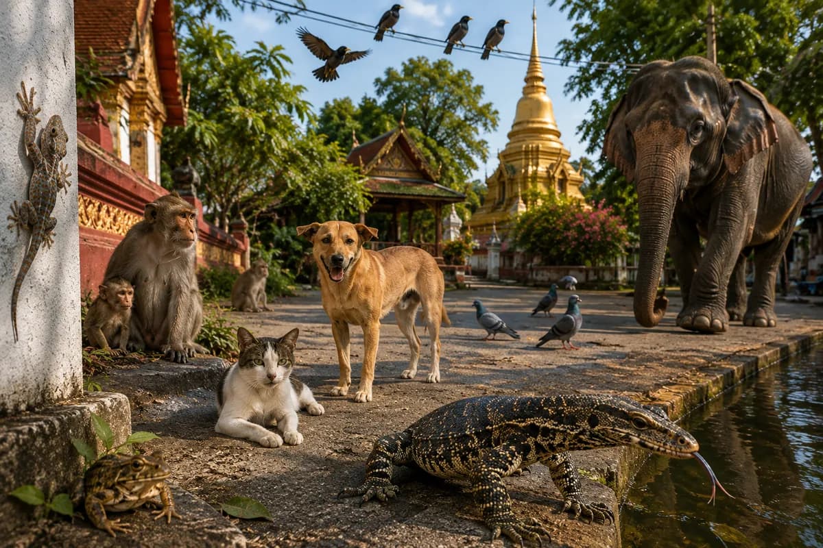 Everyday wildlife encounters in Thailand