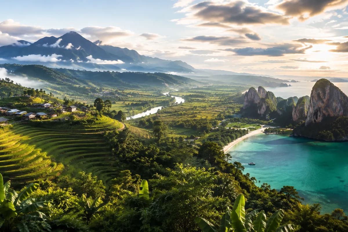 North vs Central vs South Thailand: How Geography Shapes the Country