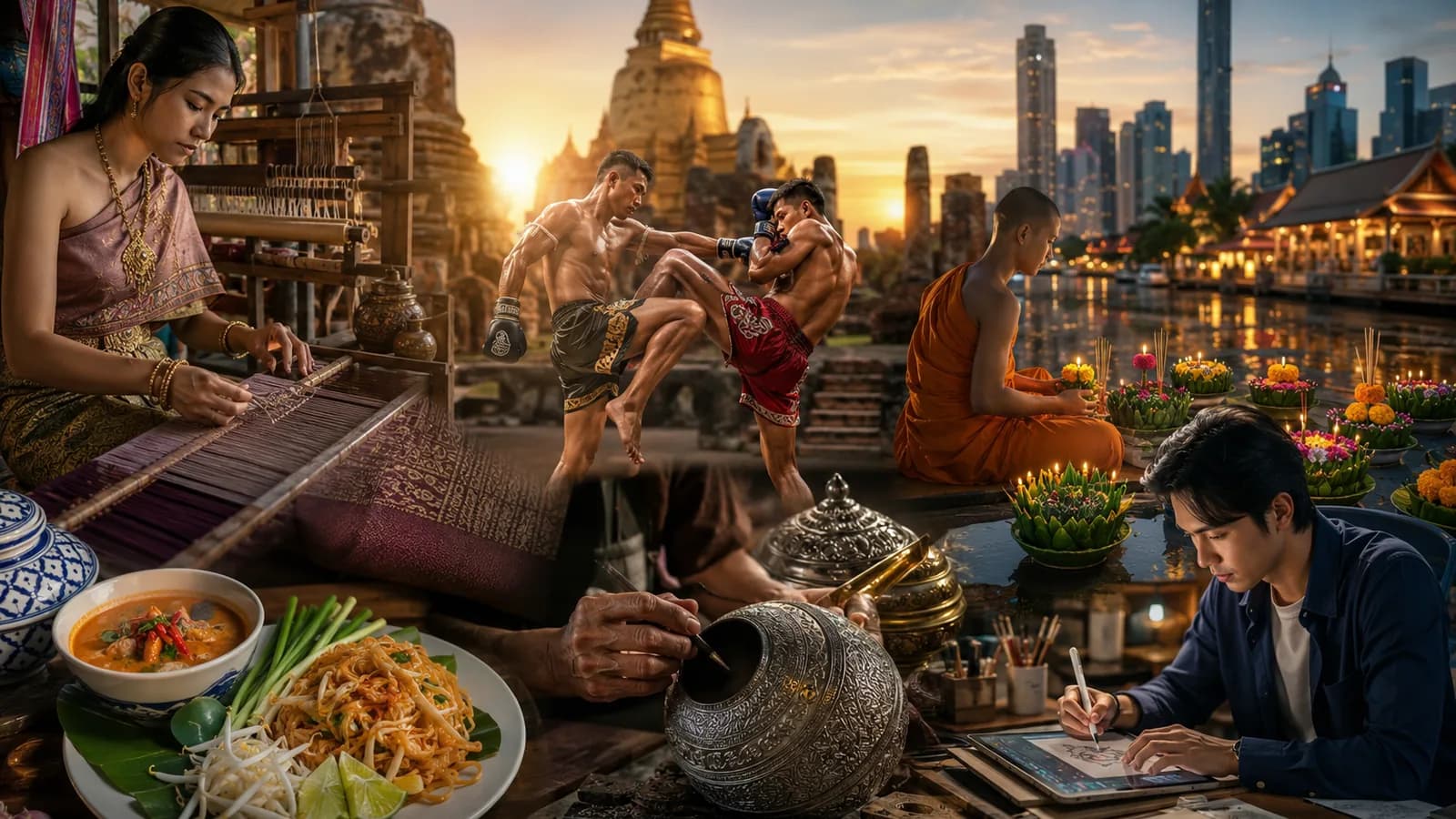 Thai traditions, crafts, food and cultural heritage