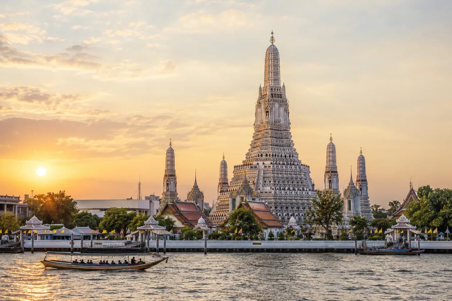 Wat Arun riverside temple in Bangkok
