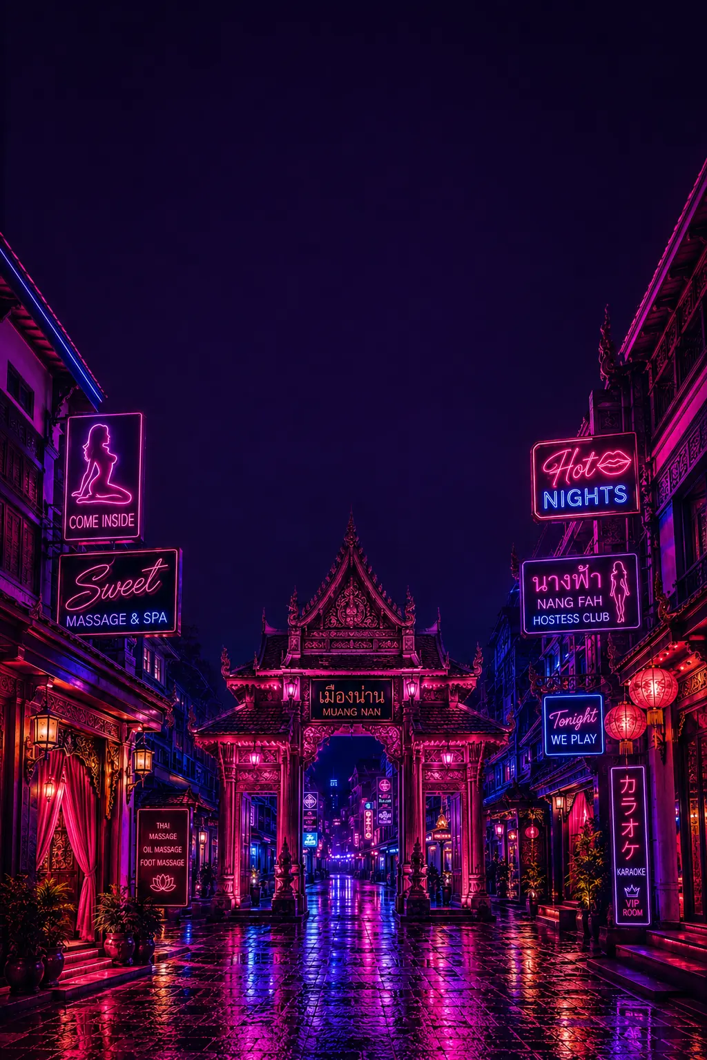 Udon Thani evening skyline