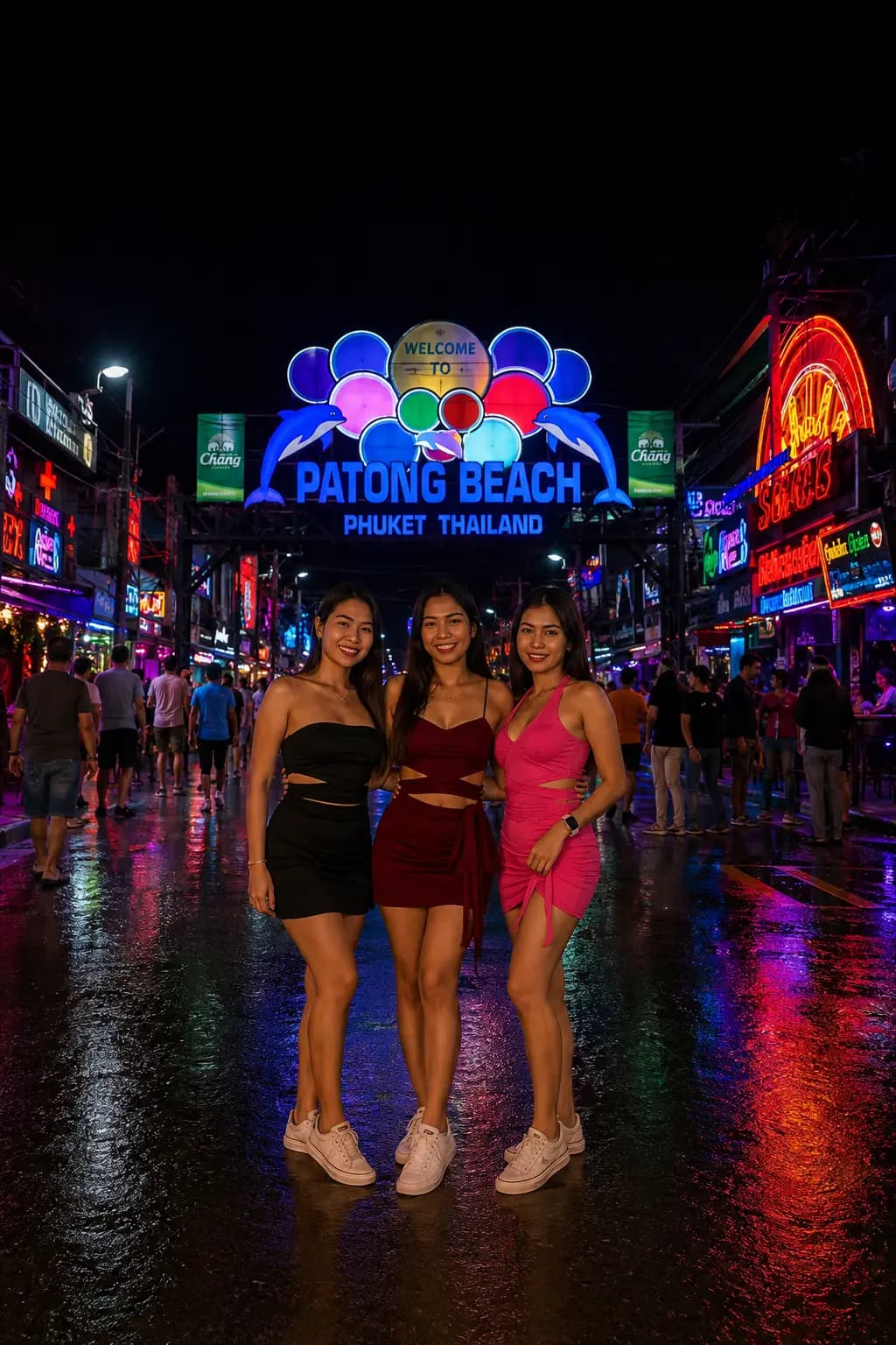 Goddess StripClub Lounge Patong Beach Phuket evening scene in Phuket